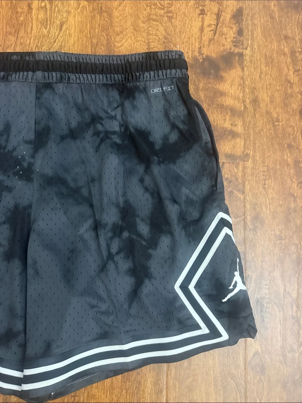 Jordan Black Athletic Shorts with White Trim